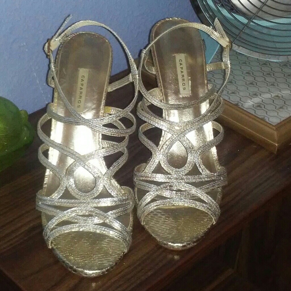 Silver and gold stilettos